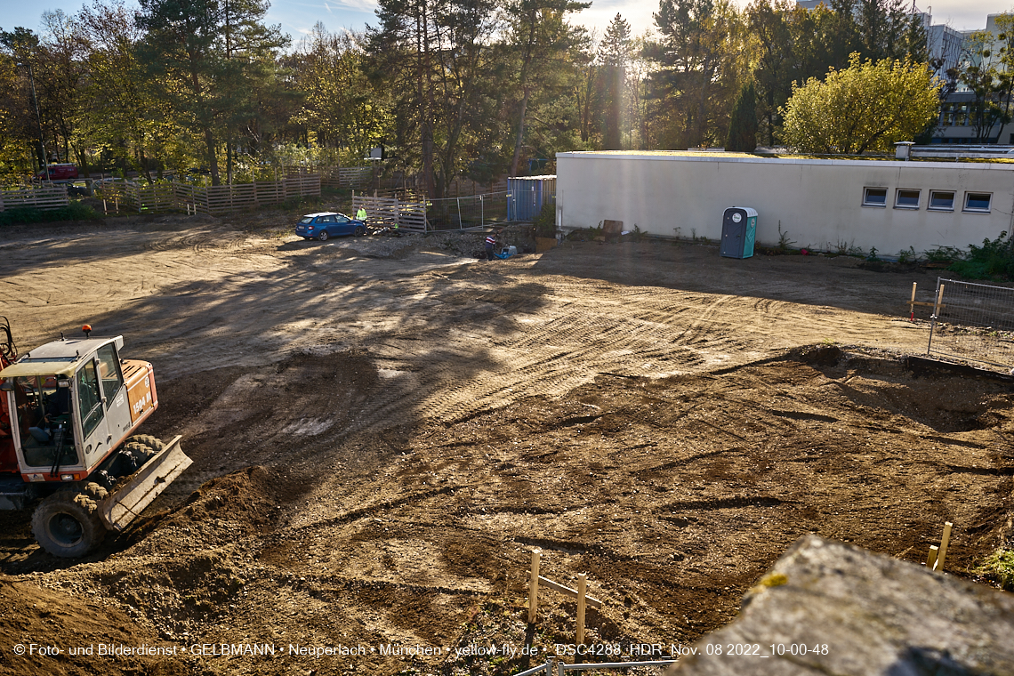 08.11.2022 - Baustelle an der Quiddestraße Haus für Kinder in Neuperlach